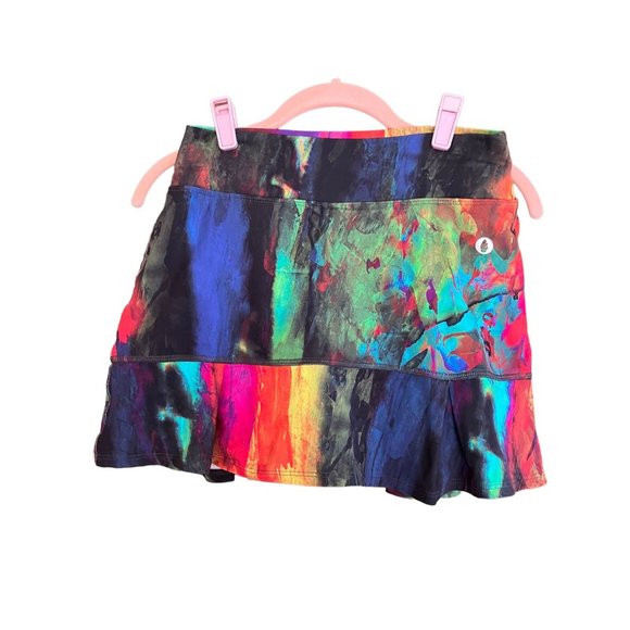 Vibrant Multicolor Mini Skirt - Picture 1 of 9